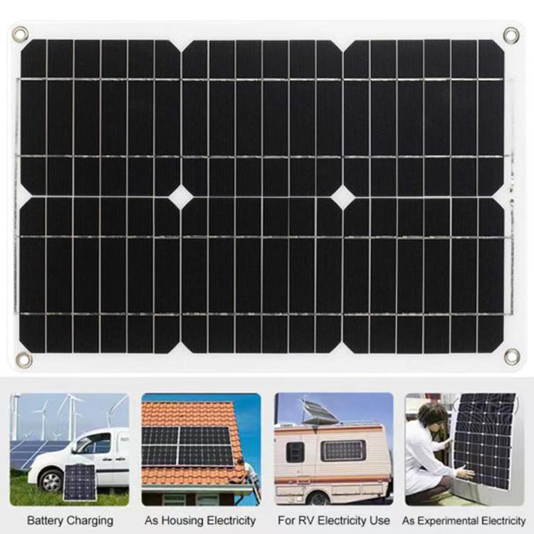 Gurxun Modified Wave Inverter With 18W Solar Panel + 30A Controller Du ...